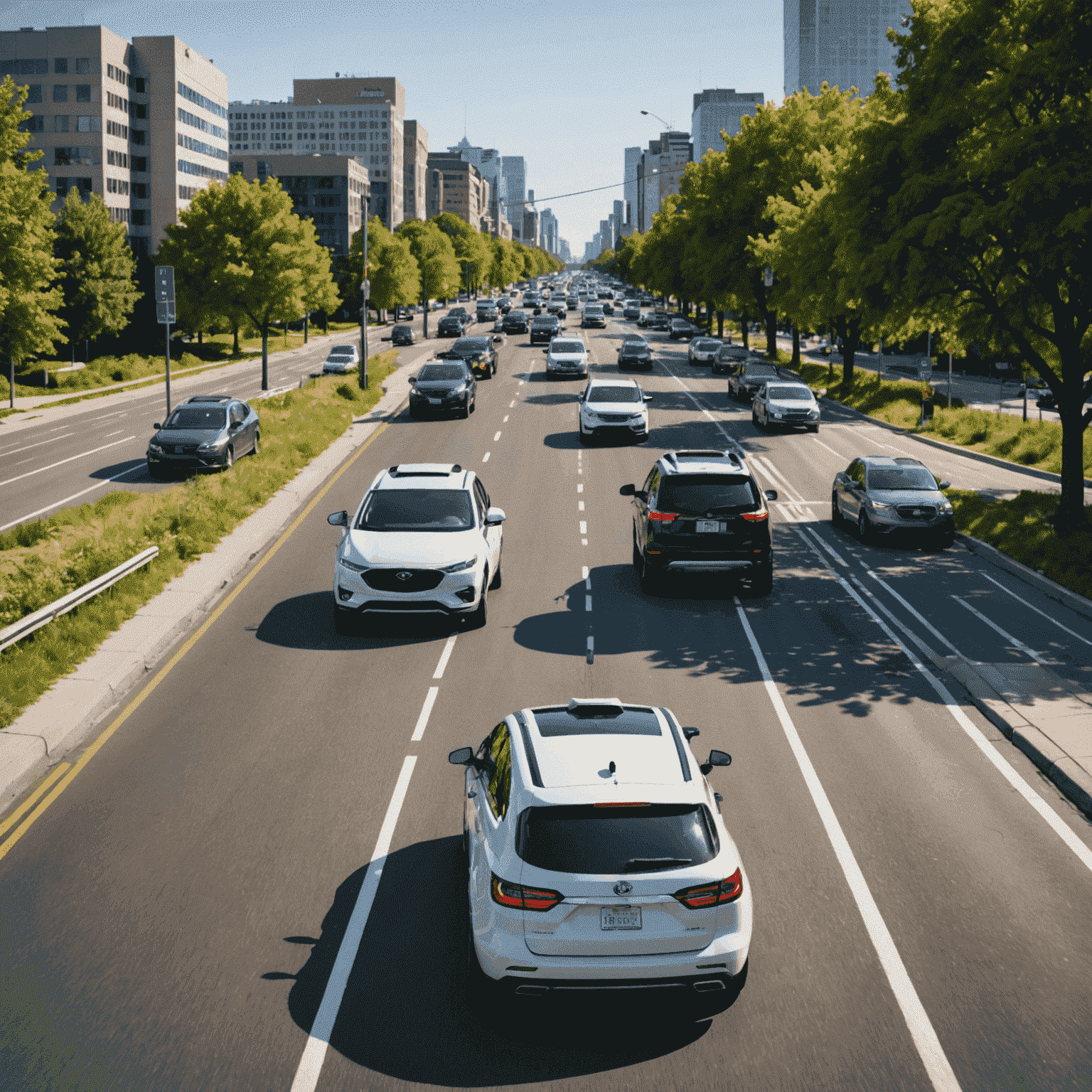 Een grafiek die de verwachte daling in verkeersongevallen en verzekeringsclaims toont naarmate autonome voertuigen wijdverbreider worden